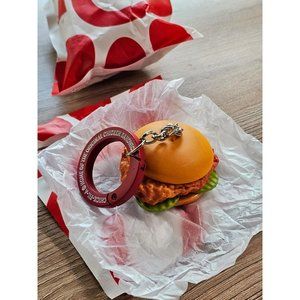 COPY - Chick-fil-a holiday Chicken Sandwich Keychain
